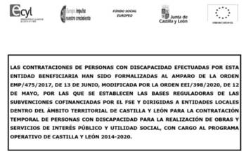 ANUNCIO CONTRATACION PERSONAS CON DISCAPACIDAD